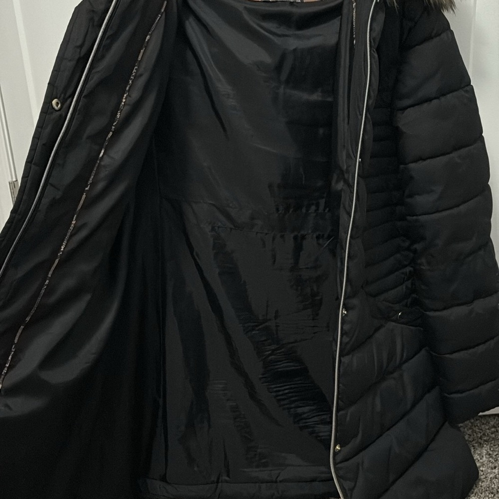 I.N.C international concepts black puffer coat - Picture 4 of 8